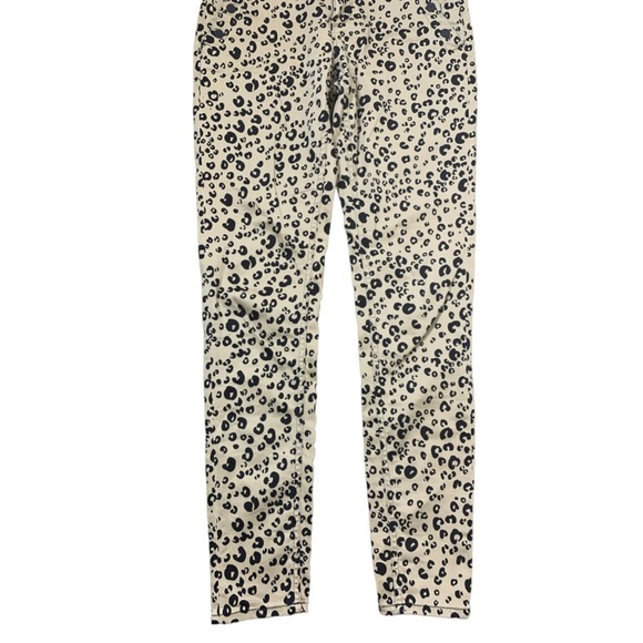 MAISON SCOTCH & SODA Expedition Express Mid Skinny Leopard Jeans Beige Sz 28/32 - Picture 5 of 12